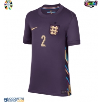 Ženski Nogometni dresi Anglija Kyle Walker #2 Gostujoči EP 2024 Kratek Rokav